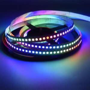 DC5V WS2812B 144 LEDs/m Smart LED Pixel RGB Individually Addressable LED Strip Light, White PCB, IC WS2812 Pixel Strips 02
