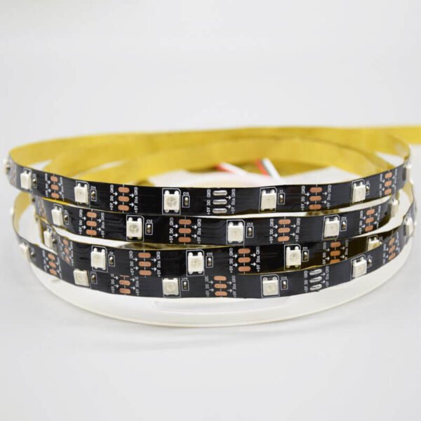 WS2812B LED Pixel Strip 30LEDs/m Individually Addressable LED Strip Black PCB